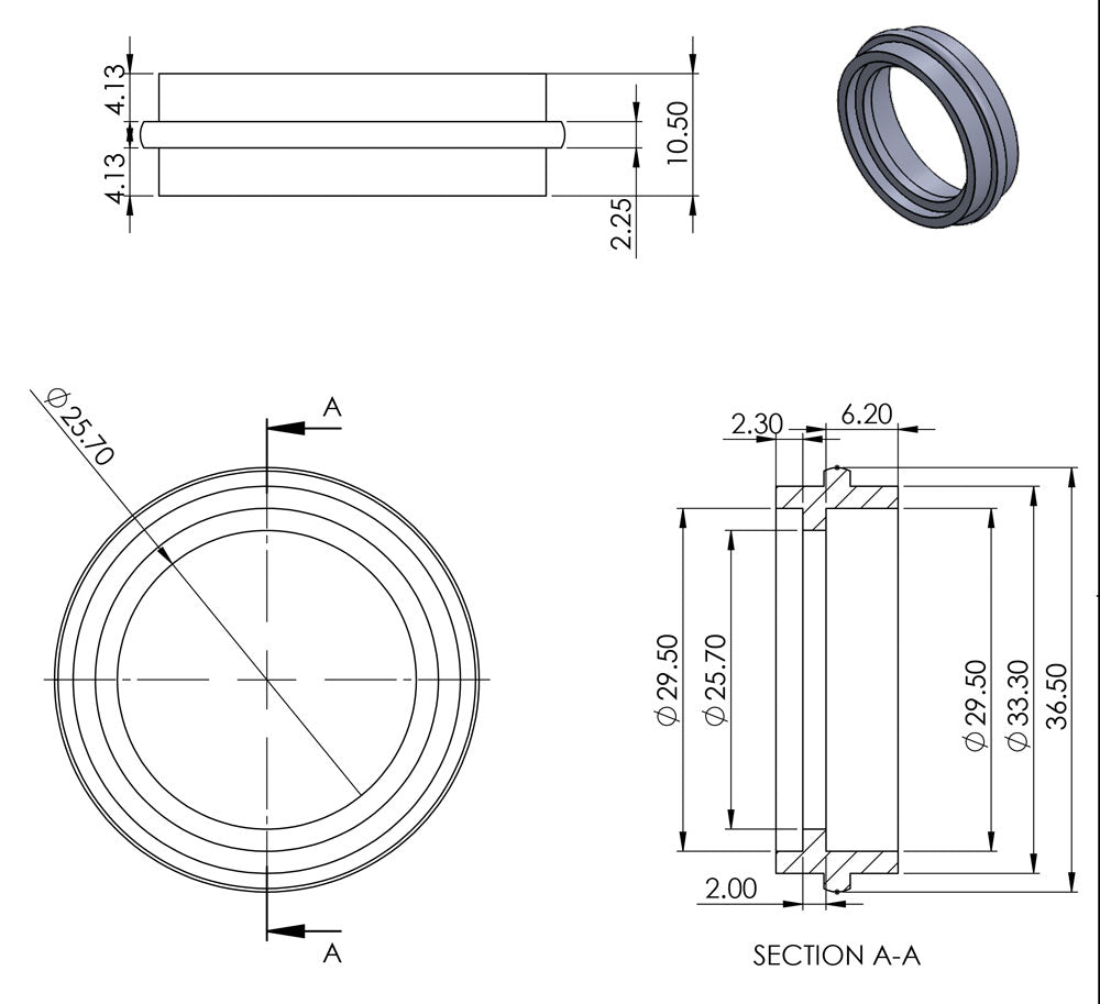 Brass Screw Castor with Round Embellisher