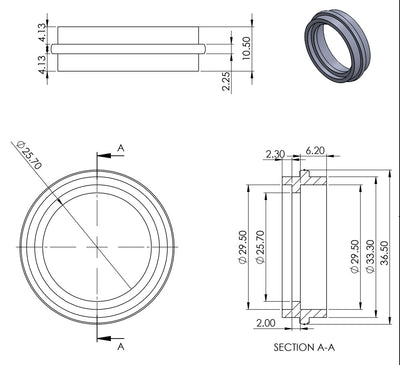 Brass Screw Castor with Round Embellisher