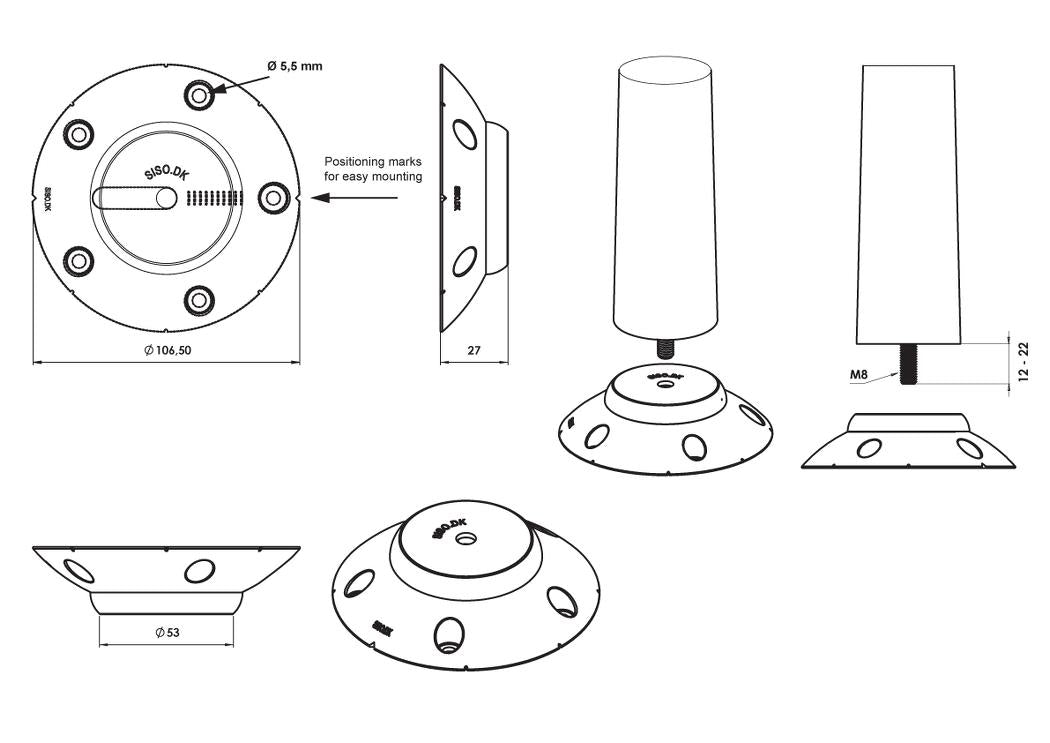 Scandinavian Premium Angled Table Leg Connector