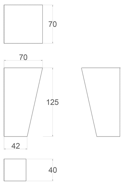 Leigh Square Tapered Furniture Legs