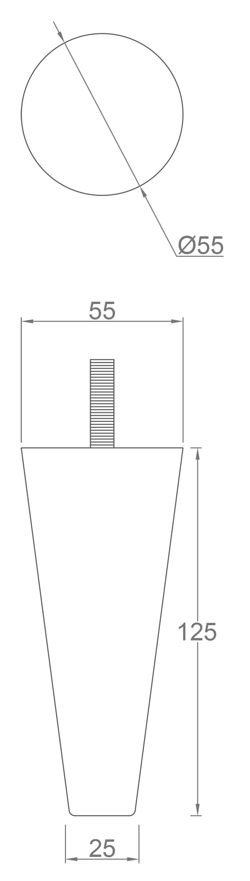 Toriana Solid Oak Furniture Legs